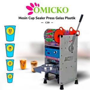 barang ori  ALAT MESIN CUP SEALER ETON ET D1 (GELAS 12 - 22 OZ )ORIGINAL ETON klik varian