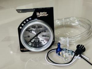 วัสบูสหน้าน้ำมัน หน้าเงินเข็มดำ35-60psiพร้อมขาใบไม้ ไทเท ดำ เงิน