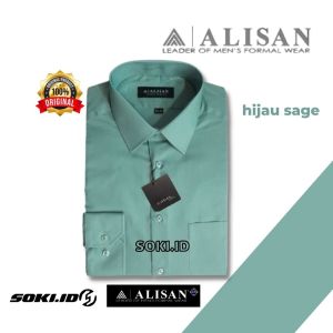 Kemeja Alisan Lengan Panjang Kemeja Formal Pria Alisan SLIMFIT Polos
