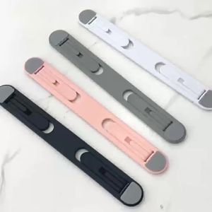 Cross-Border Laptop Tablet Stand Two-Level Adjustable Desktop Folding Invisible Plastic Cooling Convenient Heightening Pad