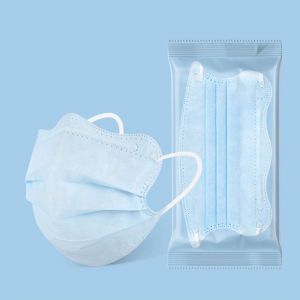 50PCS/Pack 3-layer Dust Face Mask Butterfly Face Mask V-shaped Mask Design to Protect Against UV Ray