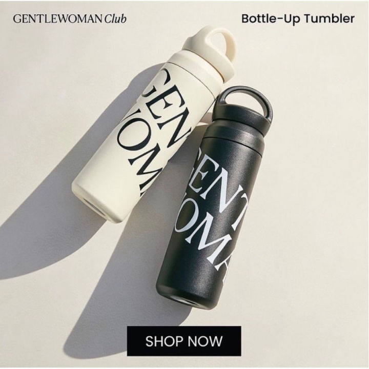 GENTLEWOMAN TUMBLER KUALITAS TERBAIK / GENTLE WOMAN SIGNATURE BOTTLE UP TUMBLER / GENTLE WOMAN CLASSIC BOTTLE SIGNATURE / TUMBLER AESTHETIC / BOTOL TERMOS TAHAN PANAS DINGIN / BOTOL VIRAL