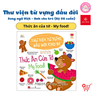 Sách - Thư viện từ vựng đầu đời cho bé - Song ngữ Việt - Anh cho trẻ 3 - 9 tuổi - Đinh Tị Books