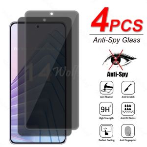 4 Pcs Anti Spy Screen Protector Glass For Xiaomi Redmi Note 14 5G Glass Privacy Peep Tempered Film Redmi Note 14 Tempered Glass h260729