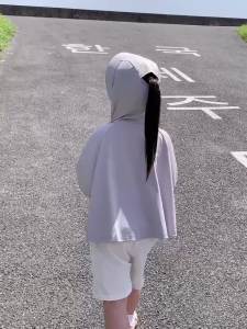 Childrens sunscreen clothing ice silk summer thin UV resistant breathable and cool for boys and girls new skin clothing