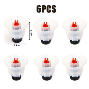 6PCS Car Wash Foam Nozzle Internal Thread 16mm Manual Pump Foam Sprayer Car Windshield Fan Foam Nozzle Car Cleaning Accessories