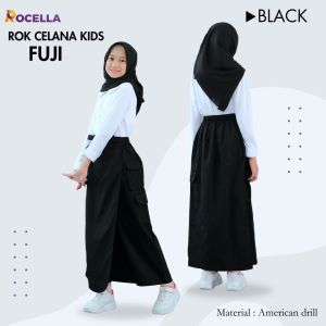ALIYA ONLINE Rocella Rok Celana Fuji Rok Celana Anak Muslimah Bahan America Drill Adem Nyaman Rok Olahraga Jogging Running Senam Yoga Bisa COD Gratis Ongkir