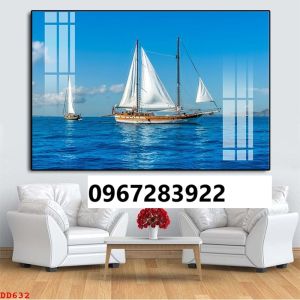 Tranh gạch phong cảnh biển xanh
