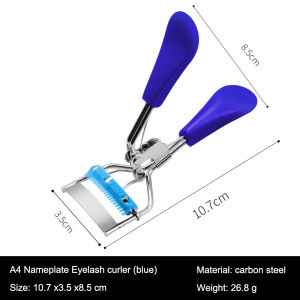 Tasteful 💋.A4 Chrome Dengan Sisir Penjepit Bulu Mata Multi-warna Tepi Sudut Lebar Alat Bantu Kecantikan Penjepit Bulu Mata Palsu COD