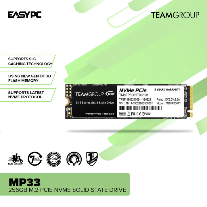 Easypc team group mp33 128gb 256gb 1tb m 2 pcie nvme pro 512gb
