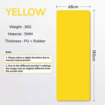 Pu natural rubber yoga mat 5mm thick body line antiskid environmental protection sports fitness children dance yoga