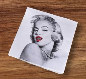 Party Napkin / Serviette (Paper) - Portrait Marilyn Print [NSP005]