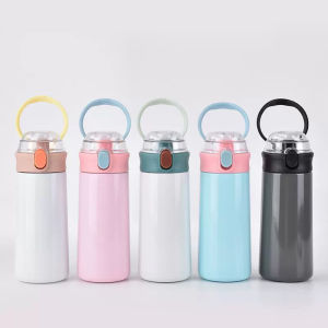 Hot-Selling Labubu Straw Cup Carter Cup Handheld Pea Cup 3d Printed Cartoon Dual-Drink Insulated Cup Bouncing Cup