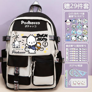 กระเป๋าเป้ Pochacco สำหรับเด็กชายและเด็กหญิง รุ่นใหม่ปี 2025 สำหรับนักเรียนระดับประถมและมัธยม ความจุขนาดใหญ่ น้ำหนักเบา น่ารัก กระเป๋าสะพายสองข้าง