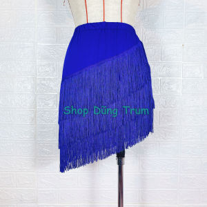 Chân Váy Khiêu Vũ Cao Cấp Tua Rua 3 Tầng Chéo Nhảy Latin Cực Đẹp