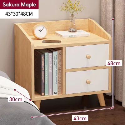 (Surabaya)Meja Samping Tempat Tidur Kamar Toko lemari Meja Samping Tempat Tidur Design Modern Storage