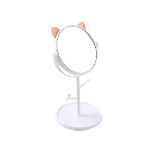360 Rotate Cat Mirror Folding Adjustable Wall Mount Cute Mirror Makeup Cosmetic Travel Home Adjustable Makeup Mirror
