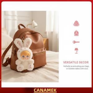 Miễn phí vận chuyển✨ Ngọt ngào Bunny Keychain Vinyl Búp bê trang trí mặt dây chuyền cho ba lô túi PURSE trang trí treo cho trẻ em