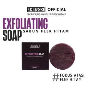 Shenox Sabun Exfoliating Premium untuk Kulit Berminyak - Pencerah & Anti-Aging