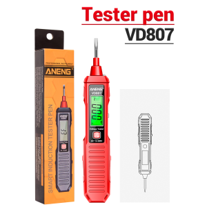 ANENG Digital Multimeter Pena Penguji Tegangan Induksi Pintar Obeng Minus AC Voltage VD807 - MBOT4PBK