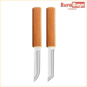 E.B. Kitchen Double Knife Multi-purpose Stainless Steel Knife Set Cut Fruit Sushi