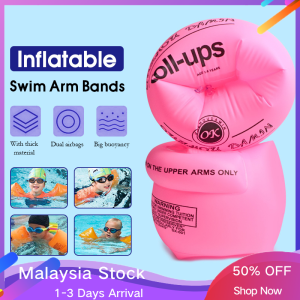 1 Pair adult children Inflatable Arm Swimming Ring Safety Arm Bands Float Air Sleeves Pelampung Tangan Kanak