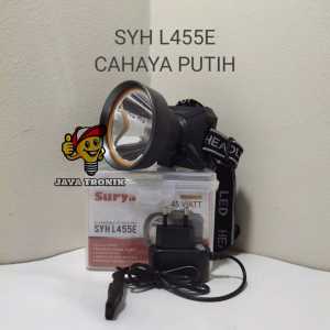 Senter Kepala Surya SYH L455E LED 45 Watt Cahaya Putih Rechargeable
