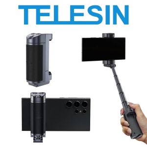 TELESIN Bluetooth Remote Control Phone Holder Camera Grip Selfie Stick for Mobile Smartphone