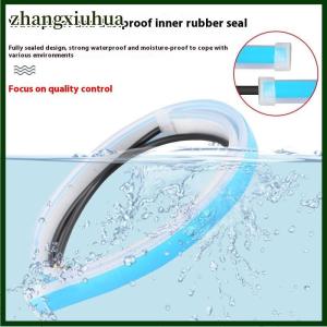 zhangxiuhua 2Pcs 30cm Car DRL Flexible Waterproof Headlight LED Strip Universal Auto Headlights Turn Signal Yellow Brake Flow Lights