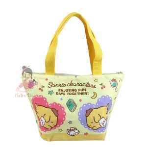Tas Bekal Tenteng Kartun Sanrioo Kuromii Cinnamoroll HelloKitty Termal Bahan Kulit Pu Leather Besar