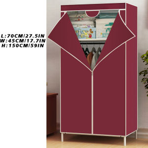 LOOGU Animal pattern Zipper Wardrobe High Quality Clothes Storage Multifunctional Simple Clothe Storage Closet Cabinet(COD)