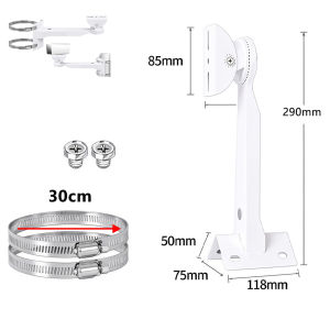 Giá đỡ camera quan sát nhôm hợp kim 29cm giá vịt xoay đa hướng lắp tường/lắp cột góc tường tương thích Hikvision Dahua
