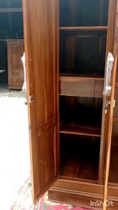 Lemari Pakaian 4 Pintu Srebet Kayu Jati Trinityjayafurniture