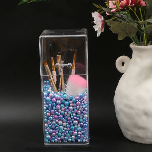 8mm No Hole Mix Round Bead Plastic Acrylic ABS Imitation Pearl Beads Charm Loose Beads Counter Display Bead Craft Jewelry Making