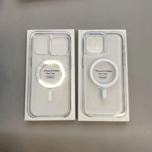 เหมาะสำหรับแอปเปิ้ล 17 กรณีศัพท์โปร่งใส chính hãng iphone15promax แอนิเมชันแม่เหล็ก 16 เคสป้องกัน 14