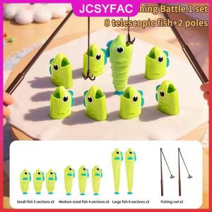 JCSYFAC Cần Câu Có Thể Thu Vào Bàn Gia Đình Duel Trò Chơi Cha Mẹ Con Đồ Chơi Tương Tác Cho Đảng Giải Trí