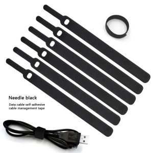 HomelyJoy Reusable Cord Organizer Cable Ties Adjustable Hook & Loop Straps for Home Office Travel