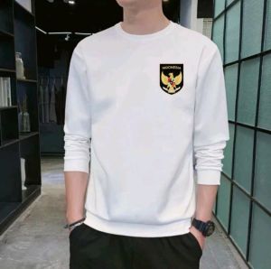 Bisa COD Sweater Pria Wanita Garuda Pancasila New Kaos Hut RI Crewneck Dirgahayu Indonesia Merdeka