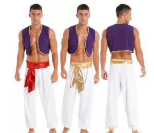 Halloween Movie Aladdin and the Magic Lamp cos Clothing Prince Aladdin cosplay Realistic performance costumes for children