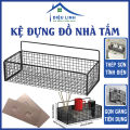 Kệ Để Đồ Nhà Tắm Lưới Sắt Hình Chữ Nhật Dán Tường, Kệ Đựng Gia Vị Nhà Bếp Sơn Tĩnh Điện, Kệ Đựng Mỹ Phẩm Gọn Gàng Dieulinhshop. 