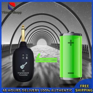 Vktech High-Quality UHF Wireless Guitar System with Compact Design for Easy Carry and Use