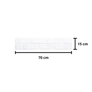 Wallpaper Dinding 3D Bata Foam 10 Lembar Brickfoam Wallfoam Motif Batu Bata Waterproof Uk 70 x 15 cm