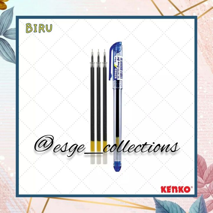 Kenko Gel Pen Refill Isi Ulang Tinta Gel Pen Easy Gel Ke Series Black Si Ulang Tinta Pen