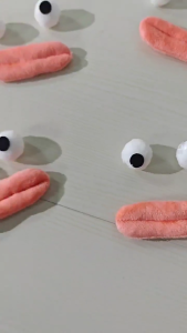 20/10pcs Cartoon Eyes/Mouth Shape Padded Cute Hair Applique for DIY Doll Toy Hat Sewing Supplies Patches Hair Clip Decor