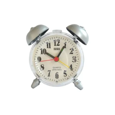 Jam Meja Weker Alarm Bentuk Unik Lucu Analog Clock Murah Free Baterai