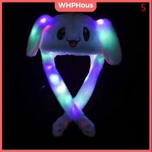 WHPHous Funny Hat Women Kids Lighting Hat Cute Rabbit Ears Plush Ears Cap