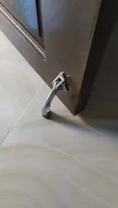 Useful Zinc Alloy Door Stopper Horseshoe Door ce Rubber Antislip Fit for Bedroom Kitchen Door