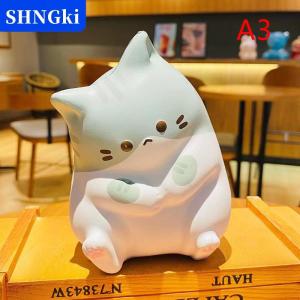 SHNGki Mèo mới giảm căng thẳng Squishy Đồ chơi PU chậm tăng bóp Antistress bóng phim hoạt hình bảng đồ trang trí Squishy giảm căng thẳng Đồ chơi