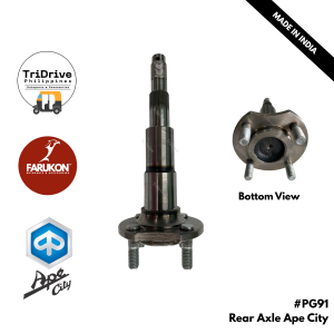 Piaggio Ape City Rear Axle Complete - B024374