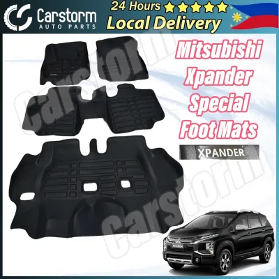 Carstorm 5D Deep Dish Car Matting Mitsubishi Xpander TPE High Floor Mats Carpet Floor Mat Set Accessory